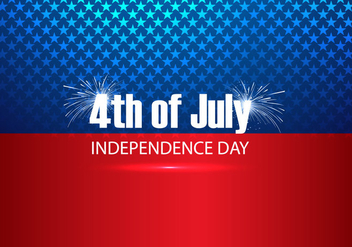 4th Of July Text On American Flag - vector gratuit #354531